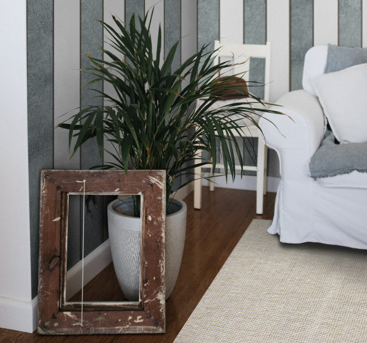 Stylish Face of Concrete Striped Wallpaper - TenStickers