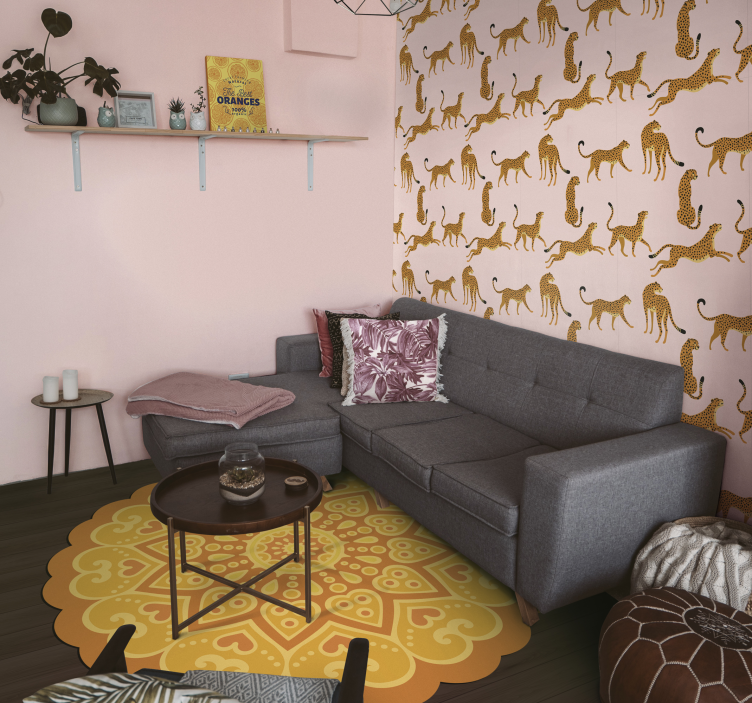 Leopard Print Aesthetic cute animal wallpaper - TenStickers