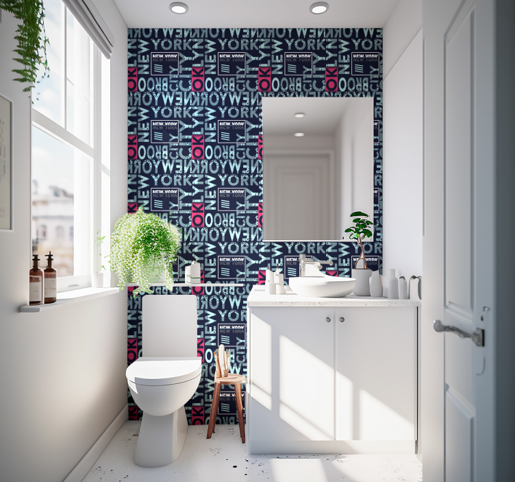 Urban Typography new york wallpaper - TenStickers