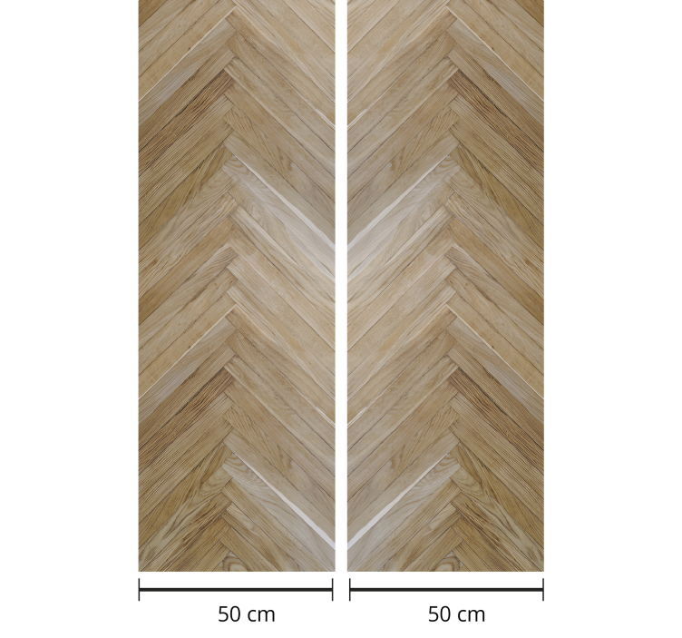 Elegant realistic pattern wood feature wallpaper - TenStickers