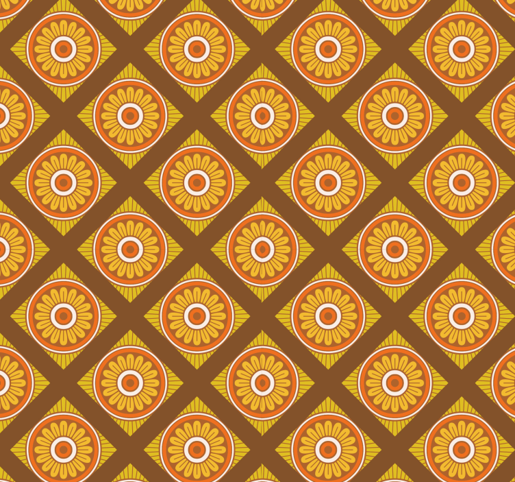 70's dots vertical stripes spotty wallpaper - TenStickers