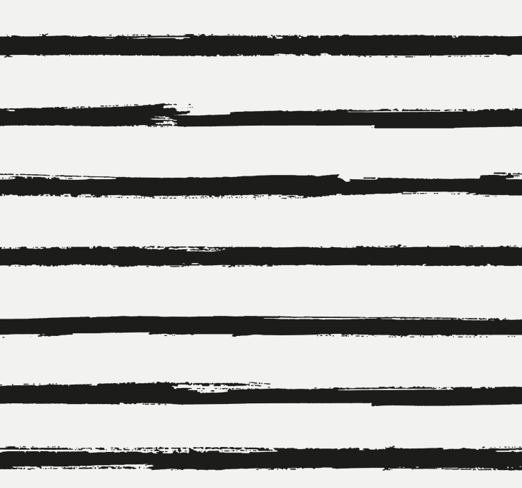 Stylish black and white pattern wallpaper horizontal stripes - TenStickers