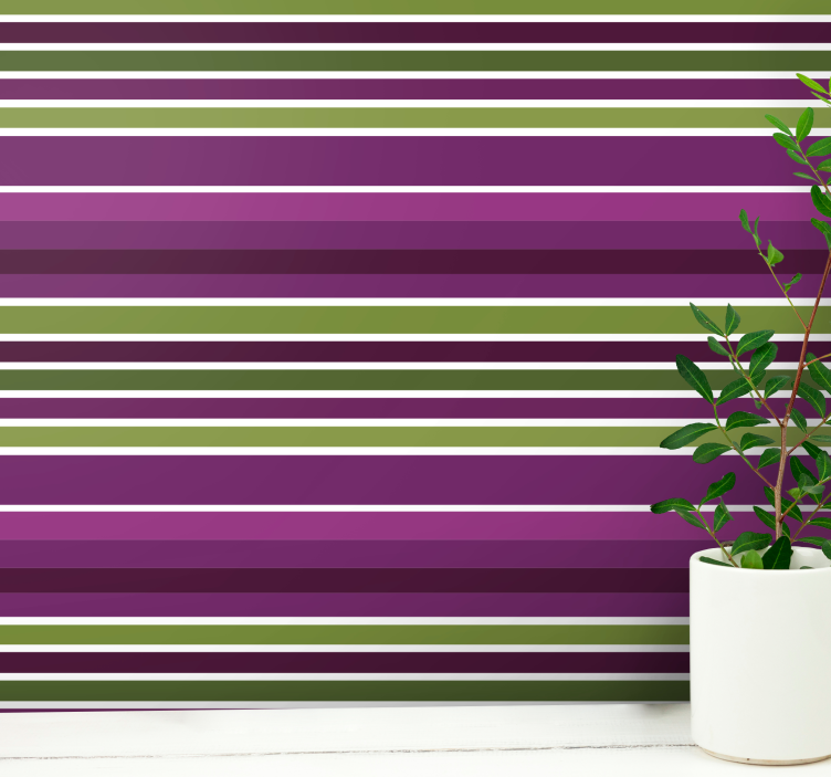 Purple and green horizontal design wallpaper - TenStickers