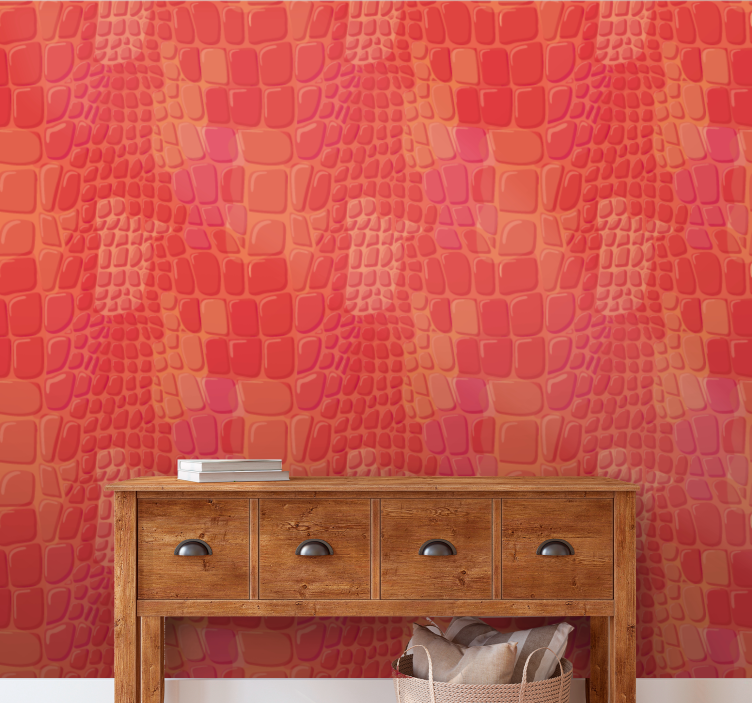 Abstract Crocodylus wallpaper patterns - TenStickers