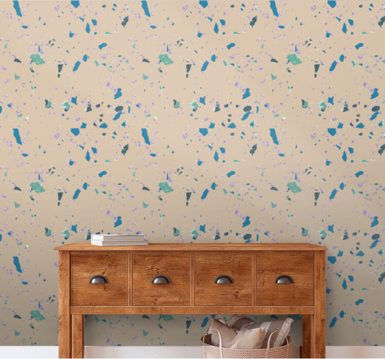 Abstract terrazzo pattern wallpaper patterns - TenStickers