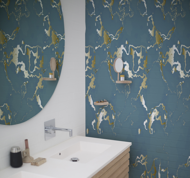 Abstract Wave Pattern wallpaper patterns - TenStickers