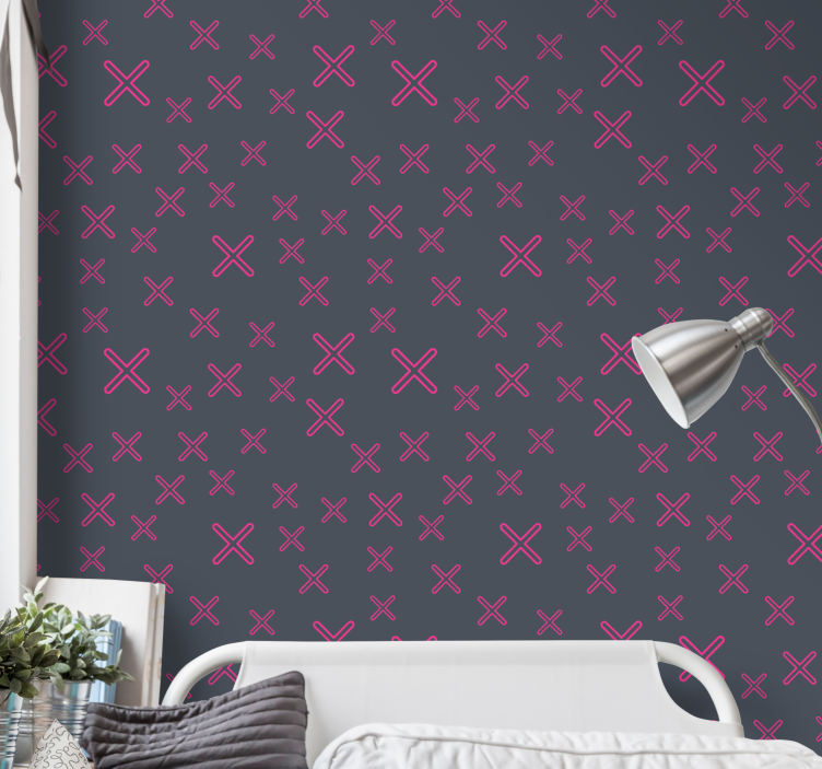 Geometric Embraces wallpaper geometric - TenStickers