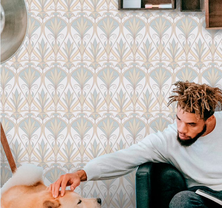 Art Deco Revival tiles wallpaper - TenStickers