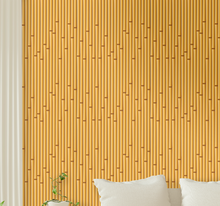 Bamboo Sticks Layout wallpaper patterns - TenStickers