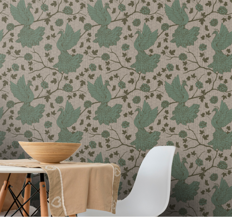 Birds on Branches cute animal wallpaper - TenStickers