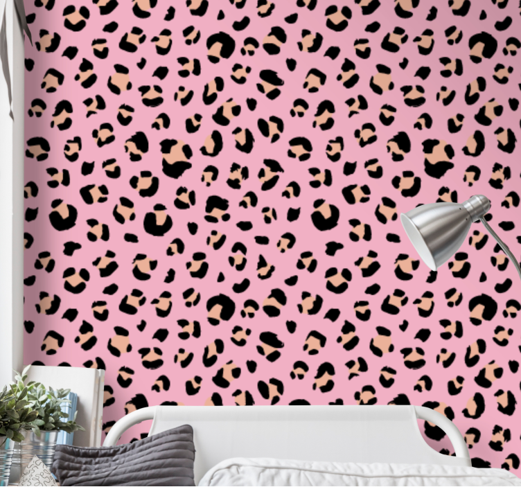 Leopard pattern Childrens Wallpaper - TenStickers