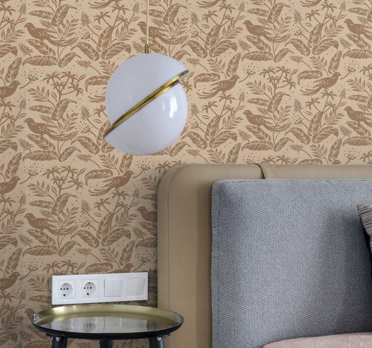 Botanical Enchantment wallpaper flowery - TenStickers