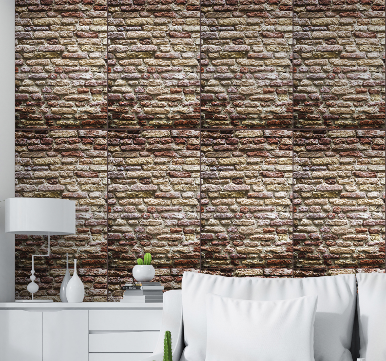 Bricks Textured Wallpaper - TenStickers