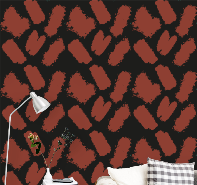 Brushstroke Texture geometric wallpaper - TenStickers