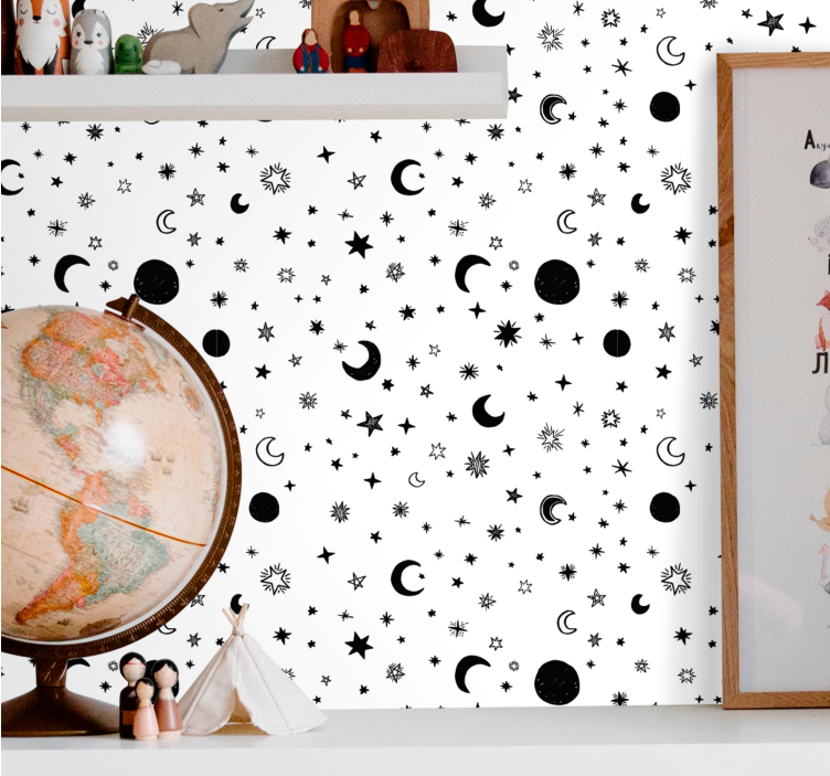 Celestial Night Sky stars wallpaper - TenStickers