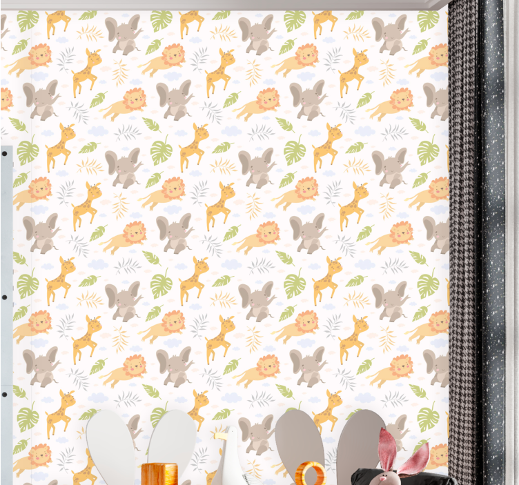 Charismatic Fauna cute animal wallpaper - TenStickers