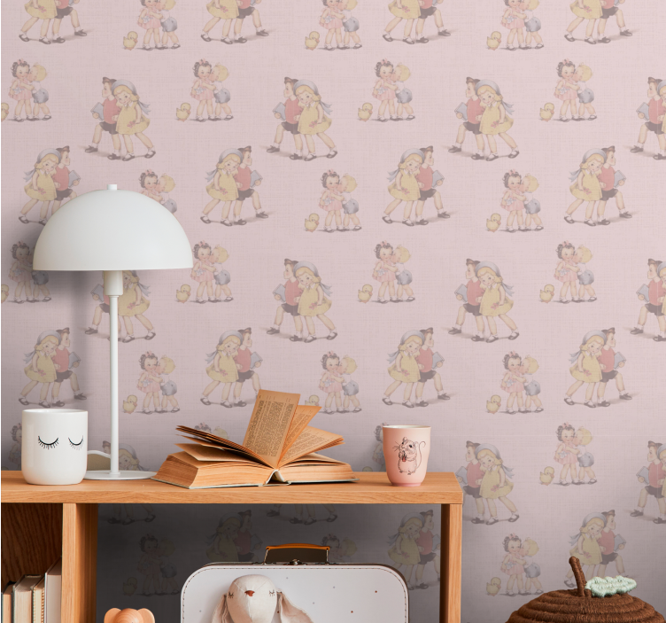 Charming Childhood wallpaper for the nursery - TenStickers