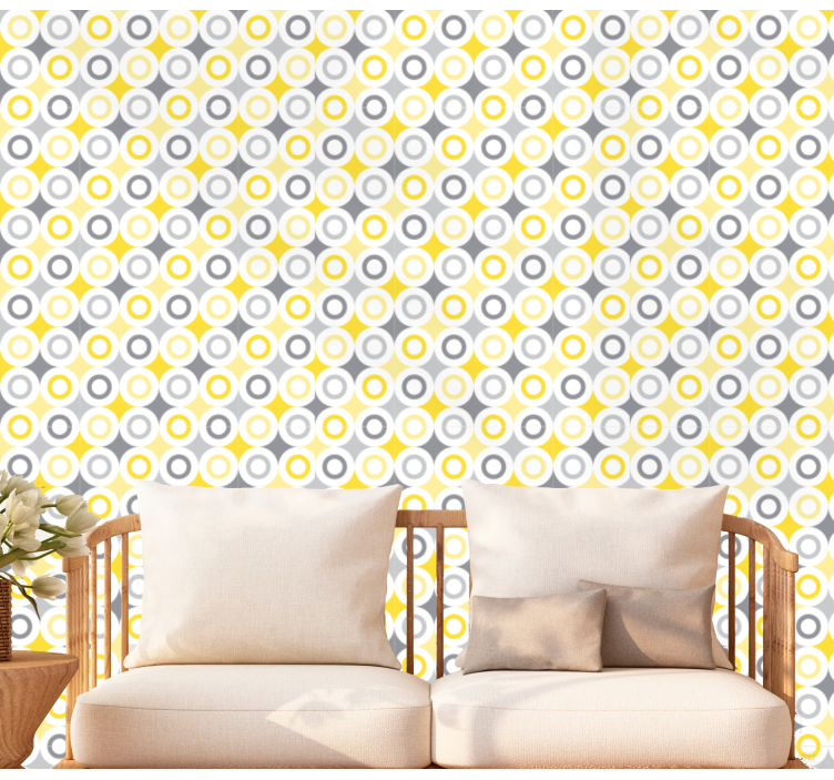 Circular Pattern wallpaper dots - TenStickers