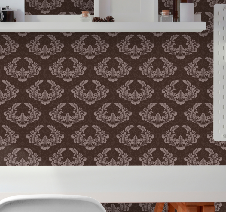 Classic floral patterns baroque wallpaper - TenStickers