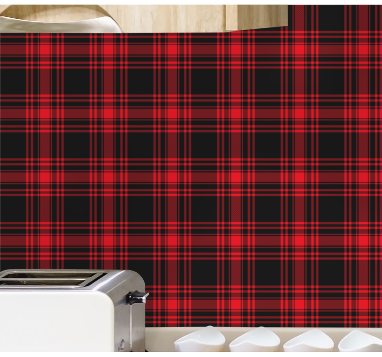 Classic Plaid stripes wallpaper - TenStickers