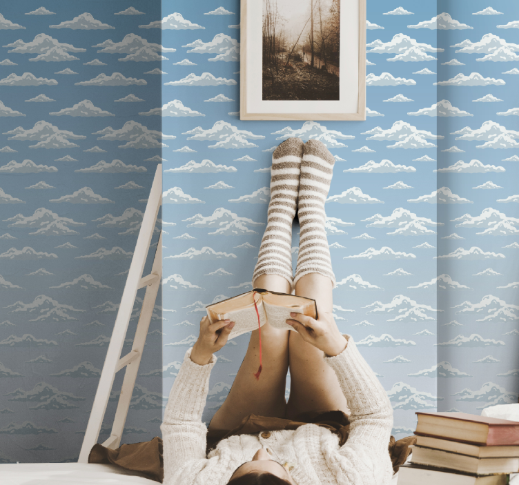 Cloudy Sky Scene nature wallpaper - TenStickers