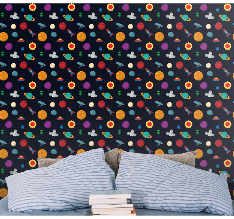 Cosmic Adventure Scene stars wallpaper - TenStickers