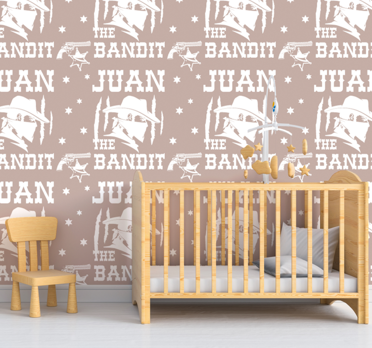 Cowboy Theme wallpaper for the nursery - TenStickers