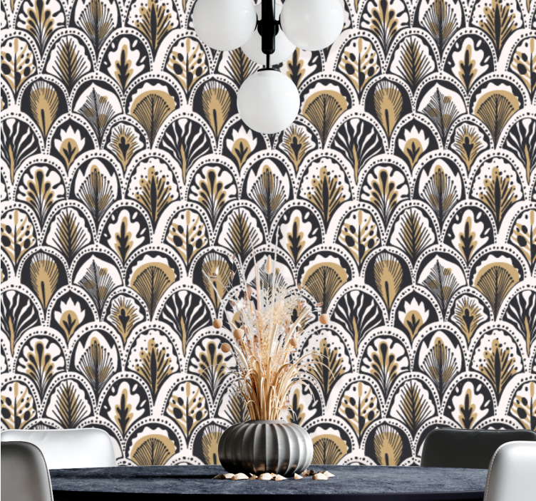 Decorative Gatsby ornamental wallpaper - TenStickers