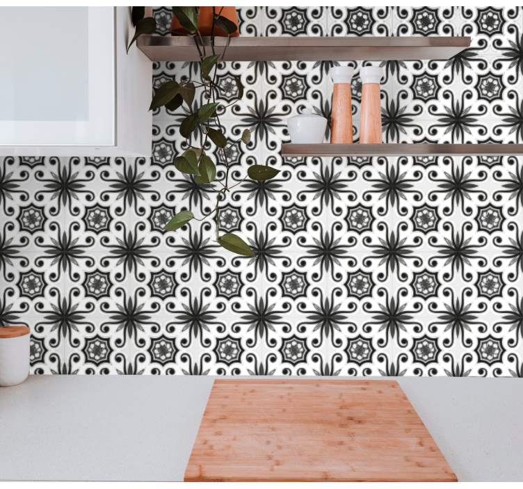 Decorative Tile Pattern tiles wallpaper - TenStickers
