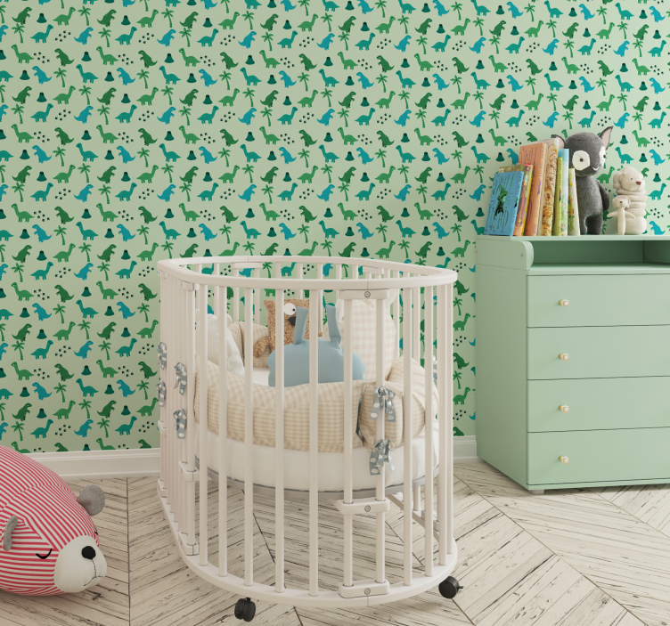 Dinosaur Motifs dino wallpaper - TenStickers
