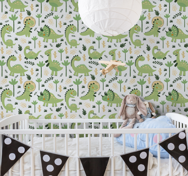 Dinosaur Nursery Theme dino wallpaper - TenStickers