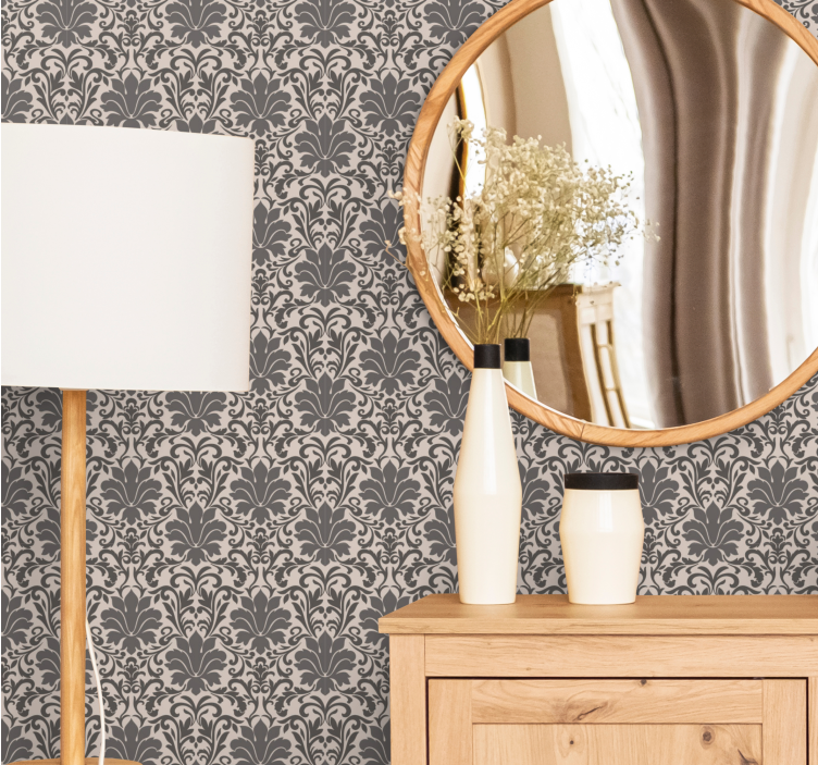 Elegant Floral Arches wallpaper flowery - TenStickers