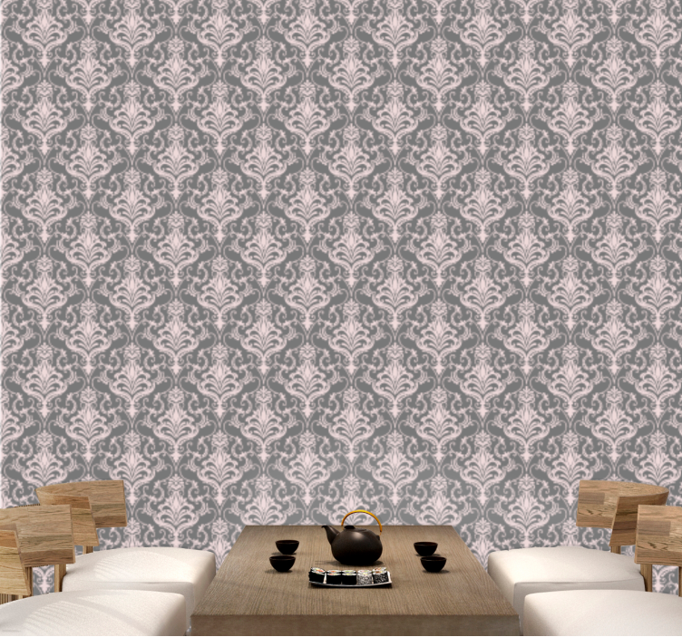 Elegant Floral Detailing wallpaper flowery - TenStickers