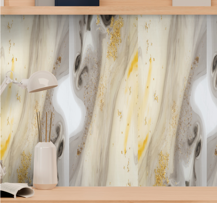 Elegant Gray Design wallpaper marble - TenStickers