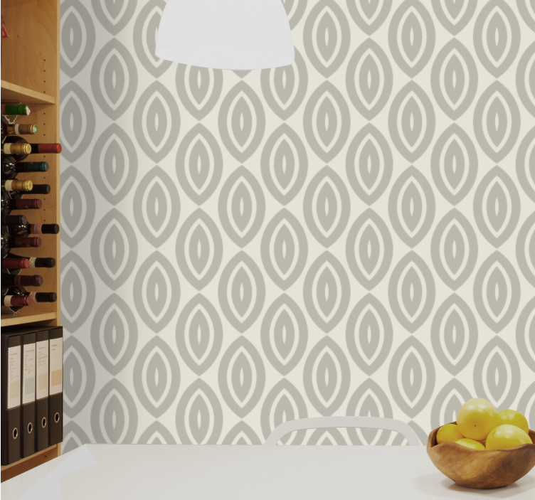 Elegant Leaf Shapes wallpaper patterns - TenStickers