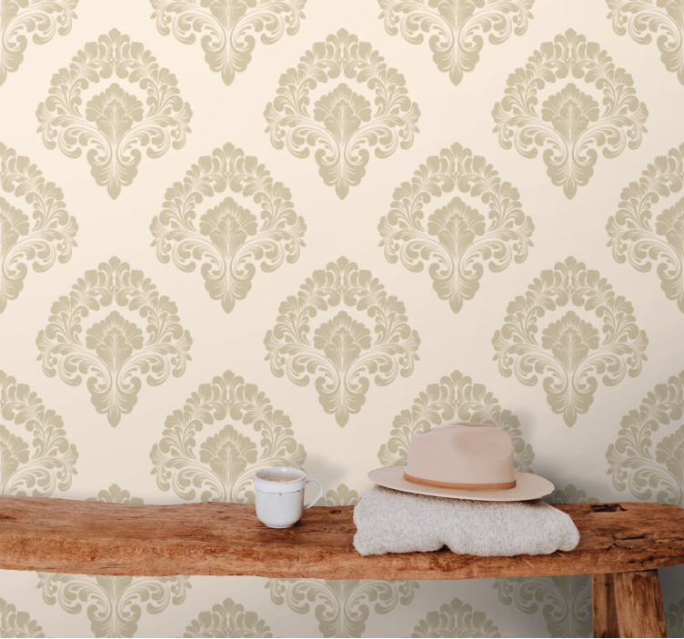 Elegant ornament pattern baroque wallpaper - TenStickers