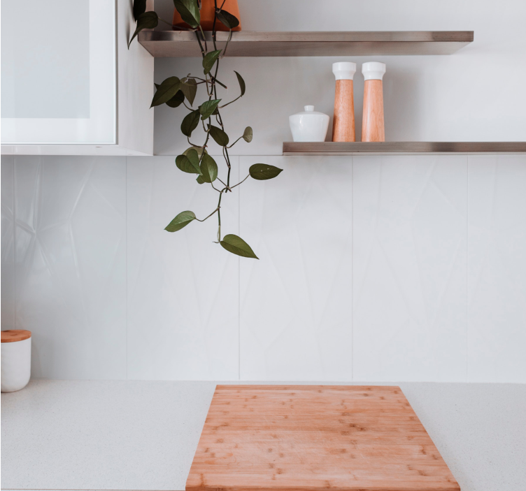 Elegant Patterned Surface tiles wallpaper - TenStickers