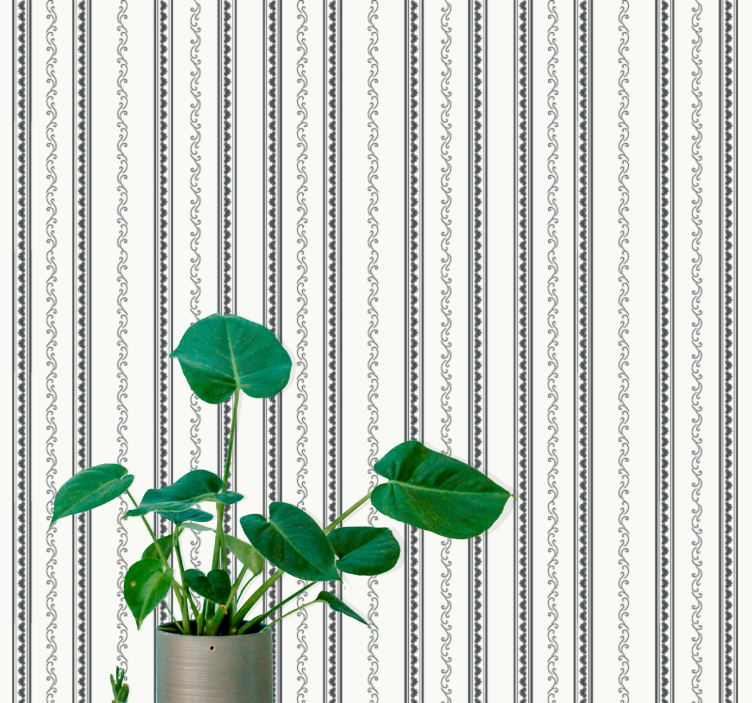 Elegant Striped Motif stripes wallpaper - TenStickers
