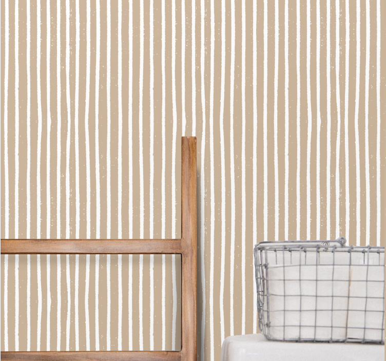Gentle Lines wallpaper horizontal stripes - TenStickers
