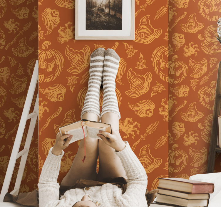 Festive Autumn Imagery christmas wallpaper - TenStickers