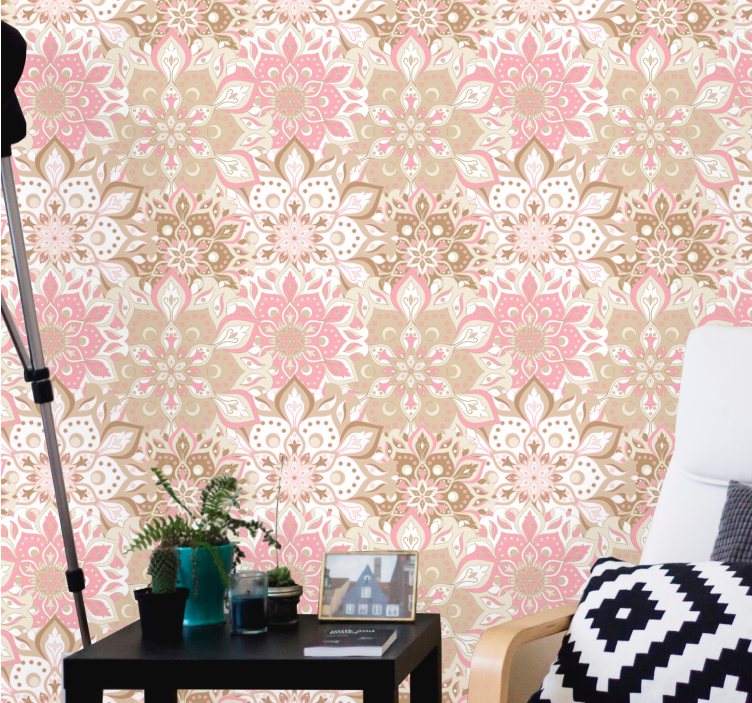 Floral Ornate Elegance wallpaper flowery - TenStickers