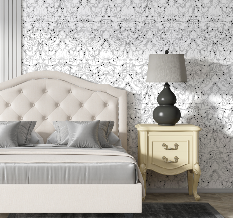 Floral Patterned Elegance wallpaper flowery - TenStickers