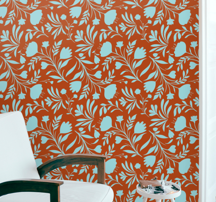 Floral Vintage Elegance wallpaper flowery - TenStickers