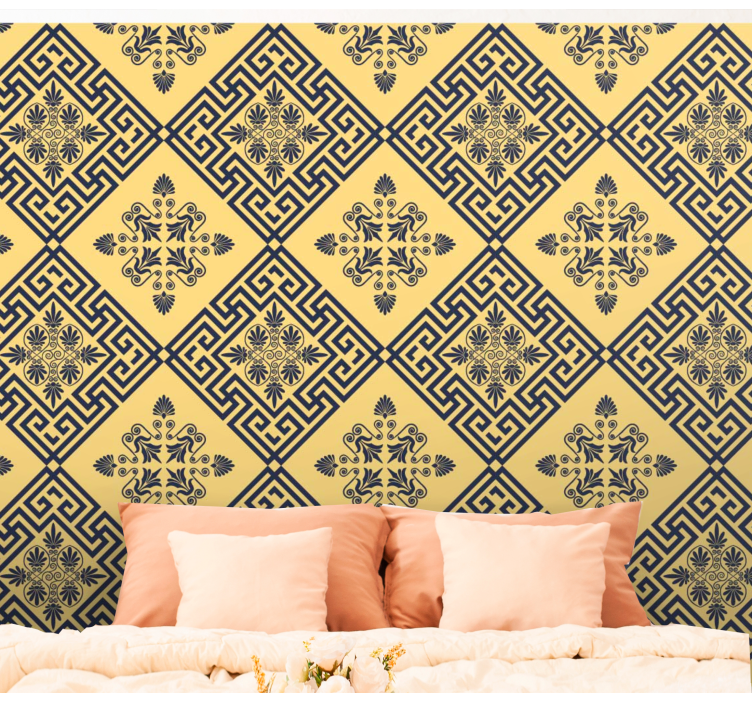Geometric Tile tiles wallpaper - TenStickers