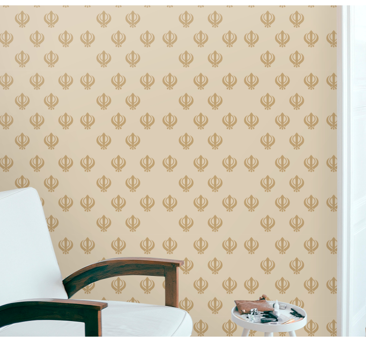 Graceful Decorative Arrangement ornamental wallpaper - TenStickers