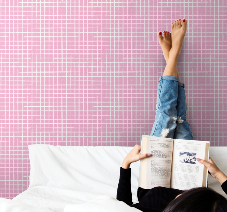 Grid Pattern Ambience square wallpaper - TenStickers