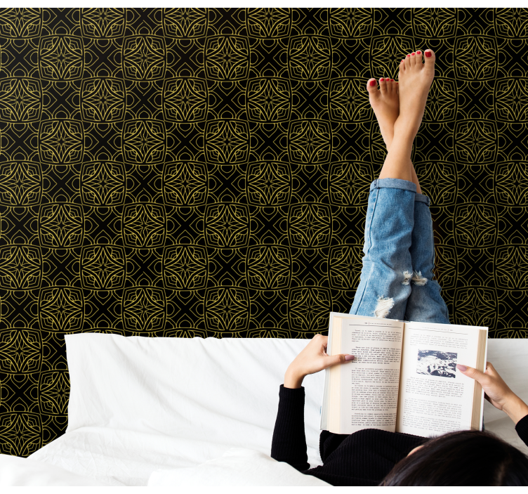 Intricate Geometric Patterns other ornamental wallpaper - TenStickers