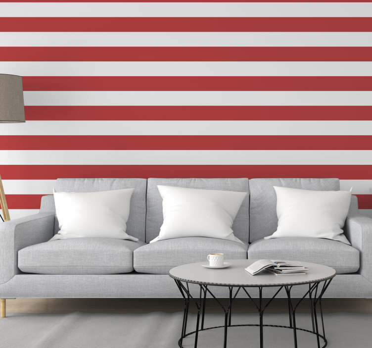 Lateral Lines wallpaper horizontal stripes - TenStickers