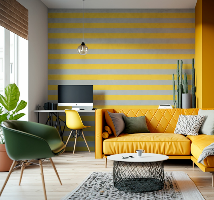 Horizontal Stripe Serenity wallpaper horizontal stripes - TenStickers