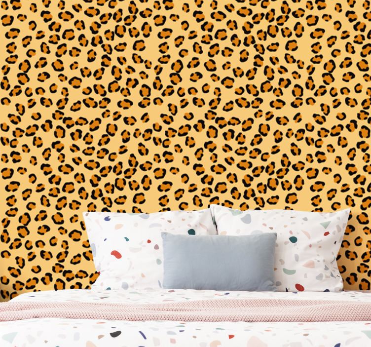 Leopard Print Pattern leopards wallpaper - TenStickers